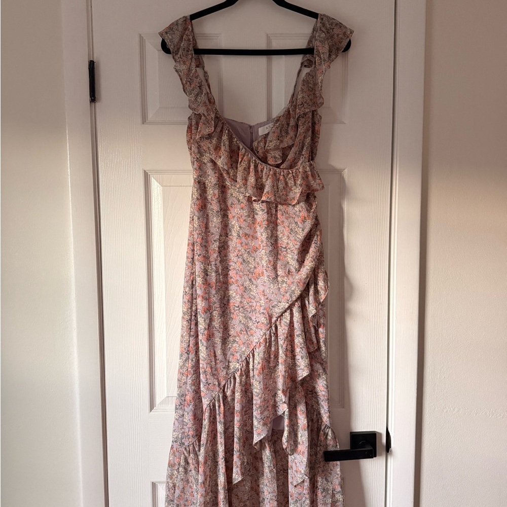 NEW with tags, Astr Faux-Wrap Midi Dress